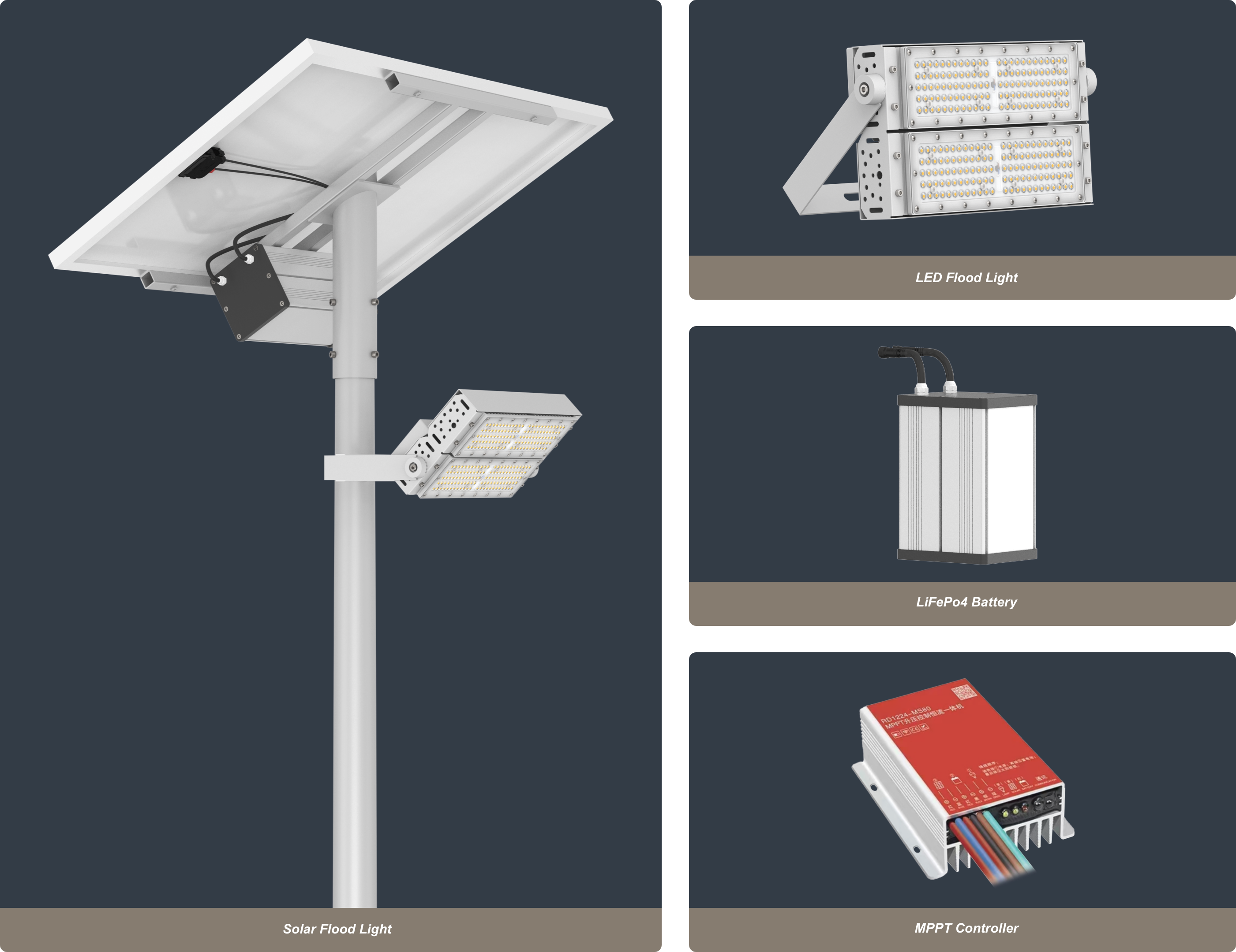 Golden Bright Solar flood Light 02