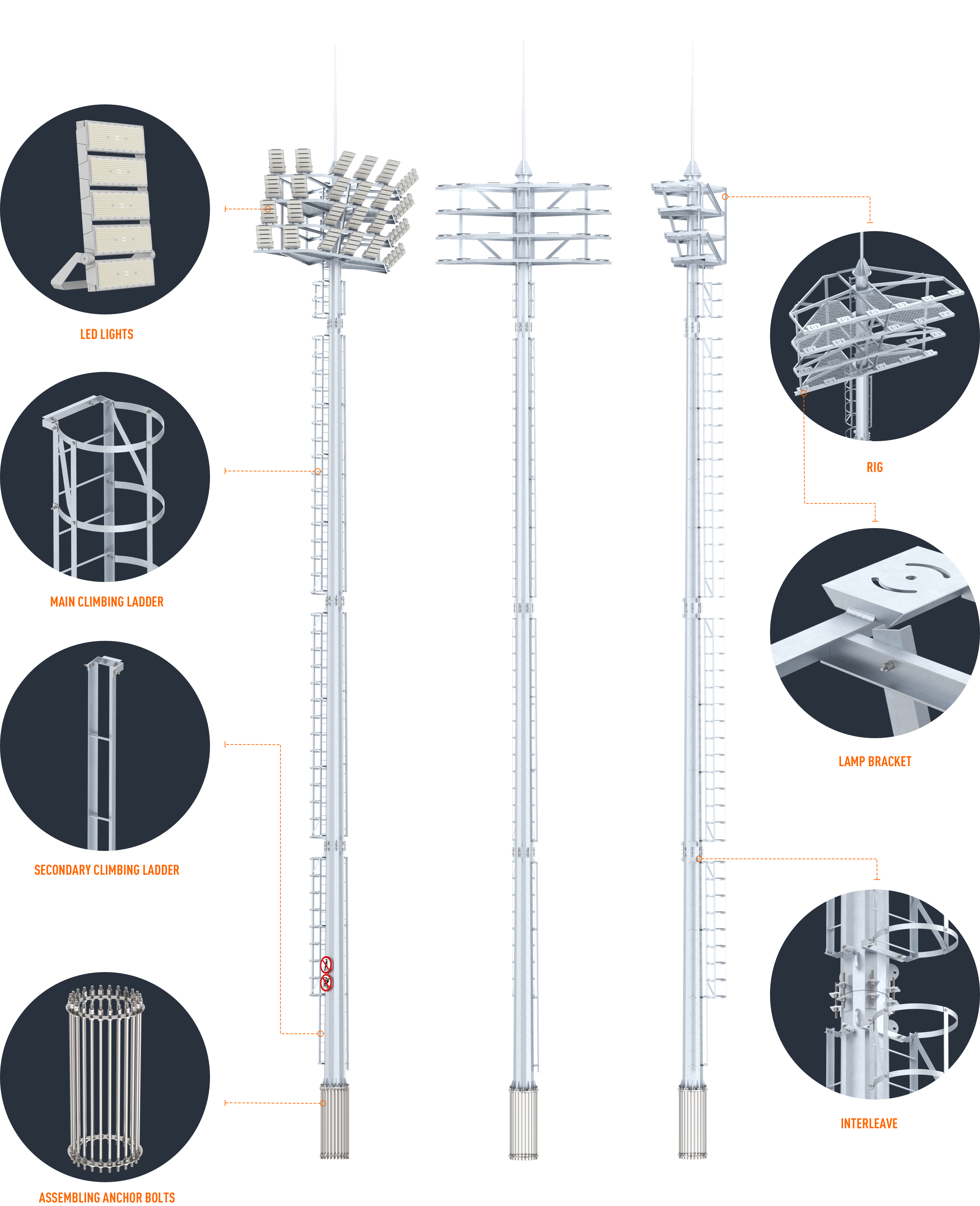 Golden Bright Stadium High Mast 02