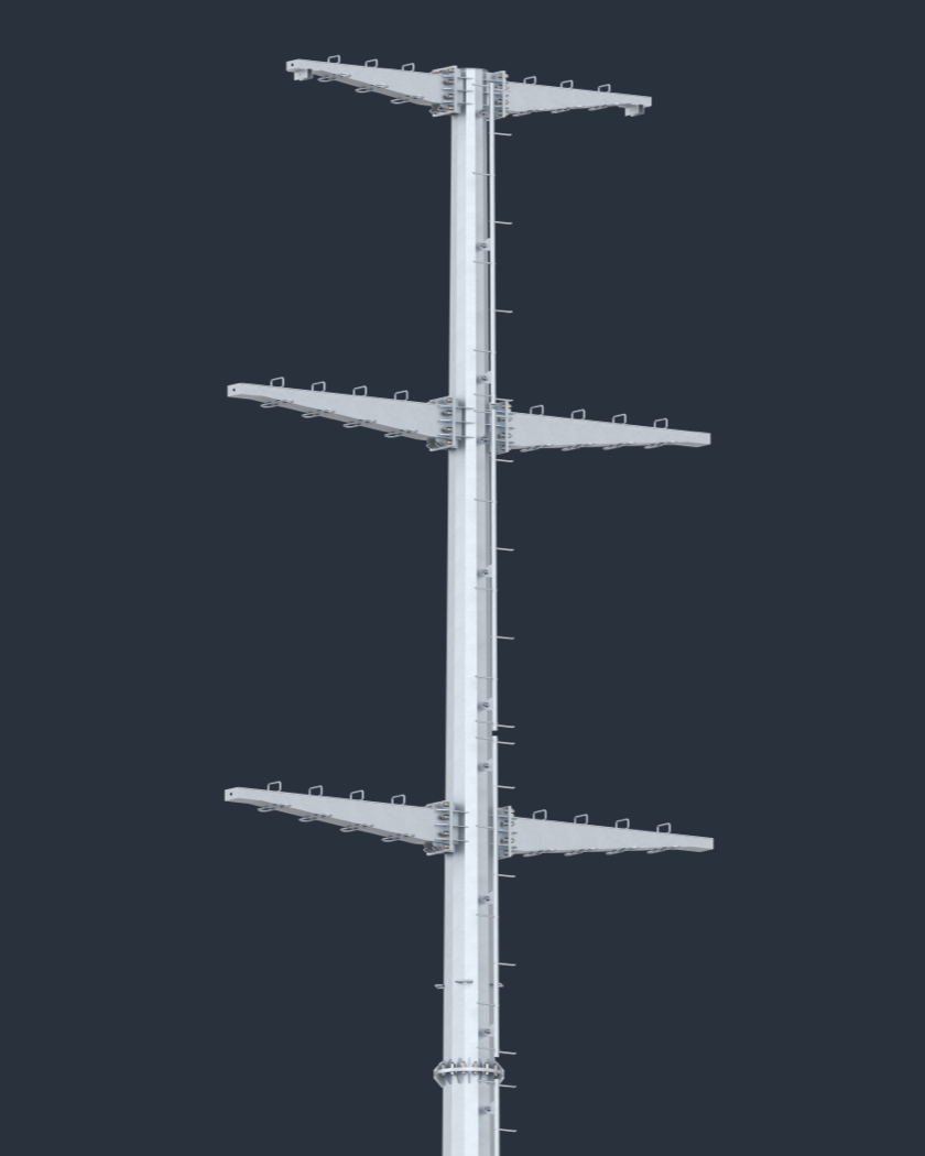 Golden Bright Utility Poles