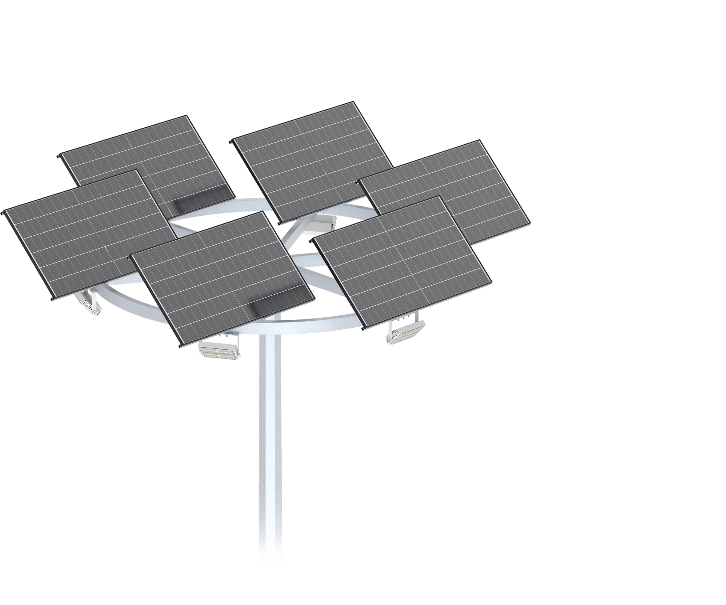 Golden Bright Solar Stadium Light 01