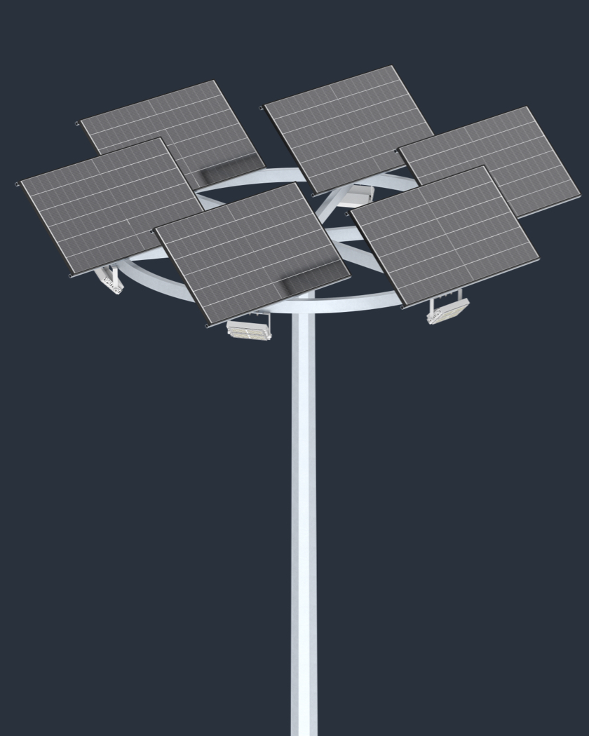 Golden Bright Solar Stadium Light
