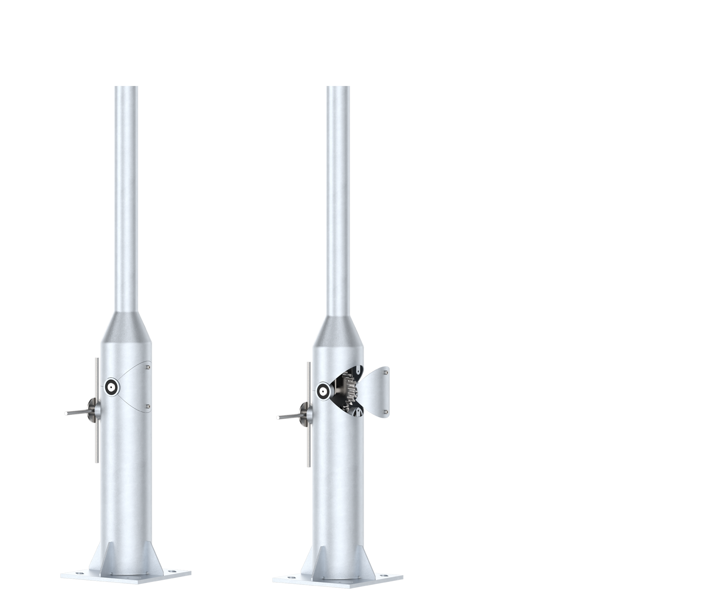 Golden Bright Tiltable Steel Street Lighting Pole 01