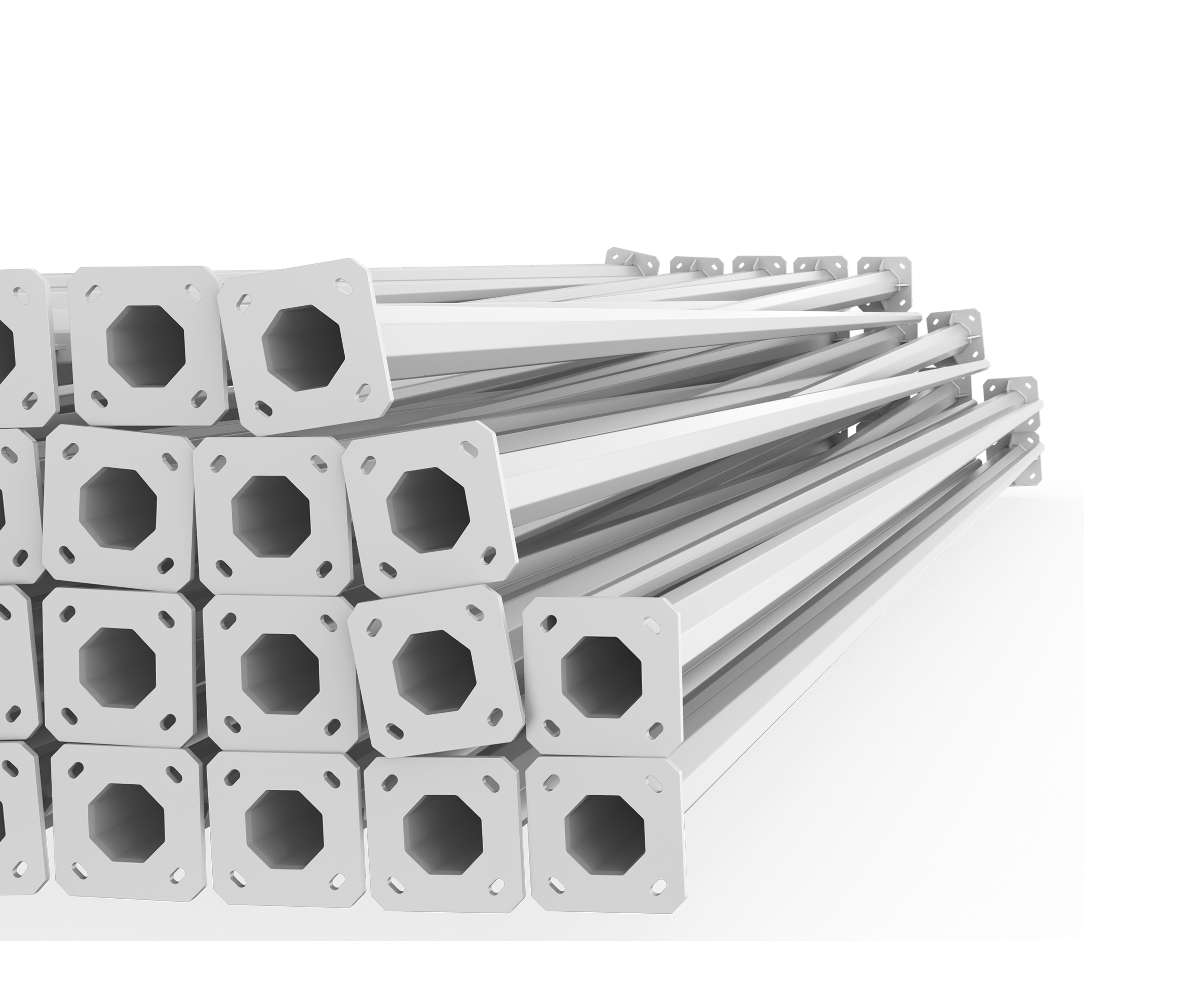 Golden Bright Octagonal steel pole 001