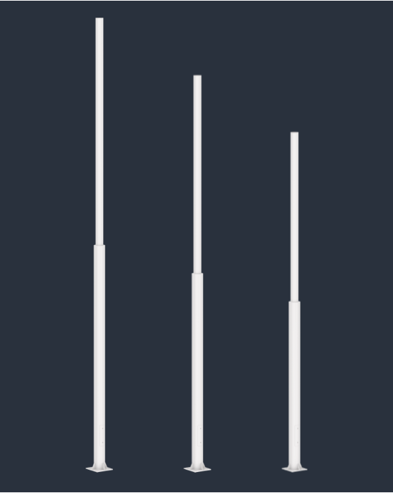 Golden Bright SteppedSteelPole 001